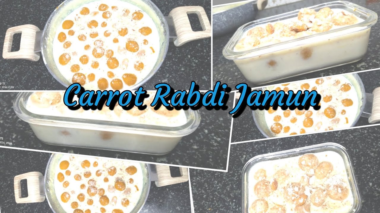 Carrot Rabdi Jamun Recipe#cooking #tasteofindia #cookingrecipes #food #recipe 