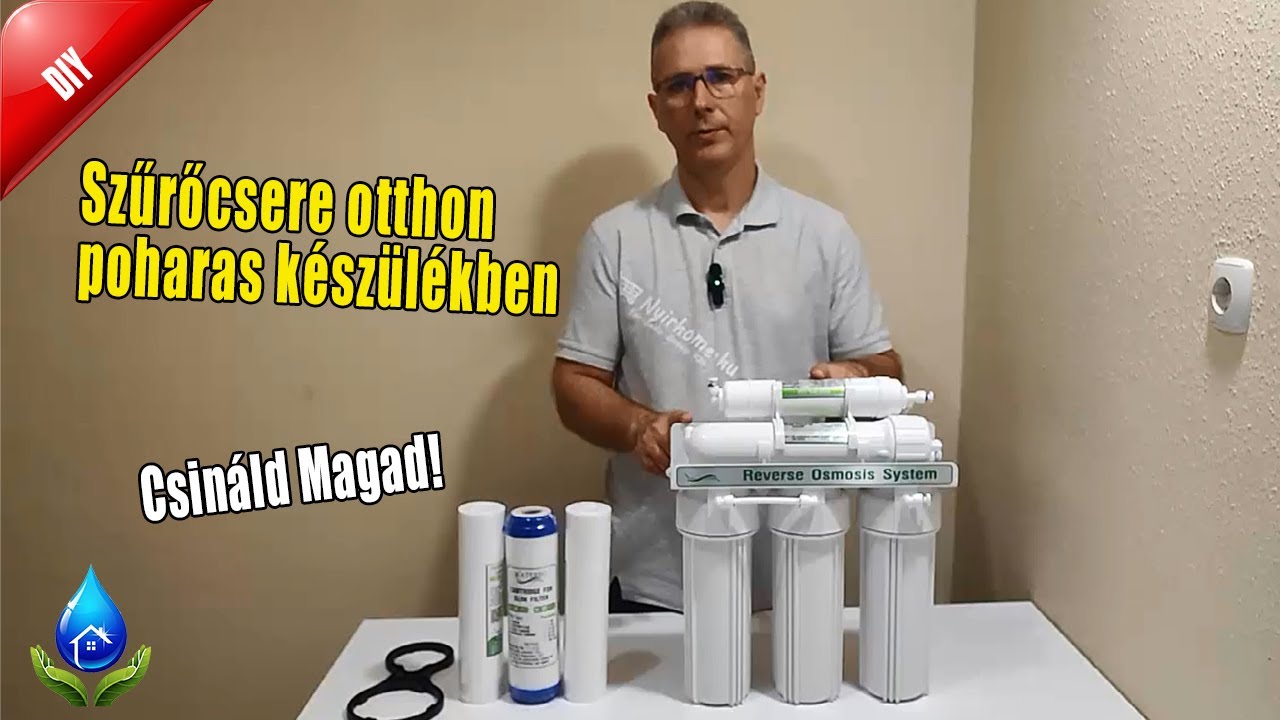 Szűrőcsere poharas víztisztító készülékben | Lépésről lépésre útmutató