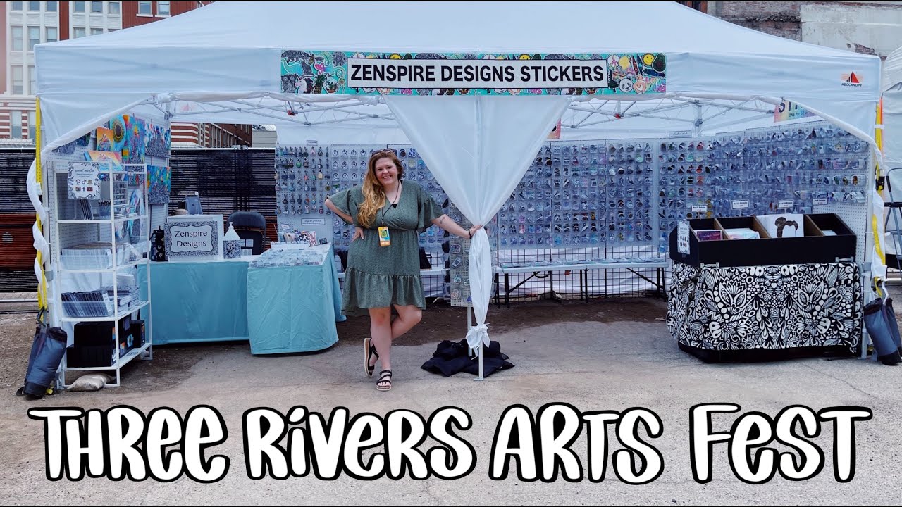 FIRST show in 2 years! Three Rivers Arts Fest Vlog!