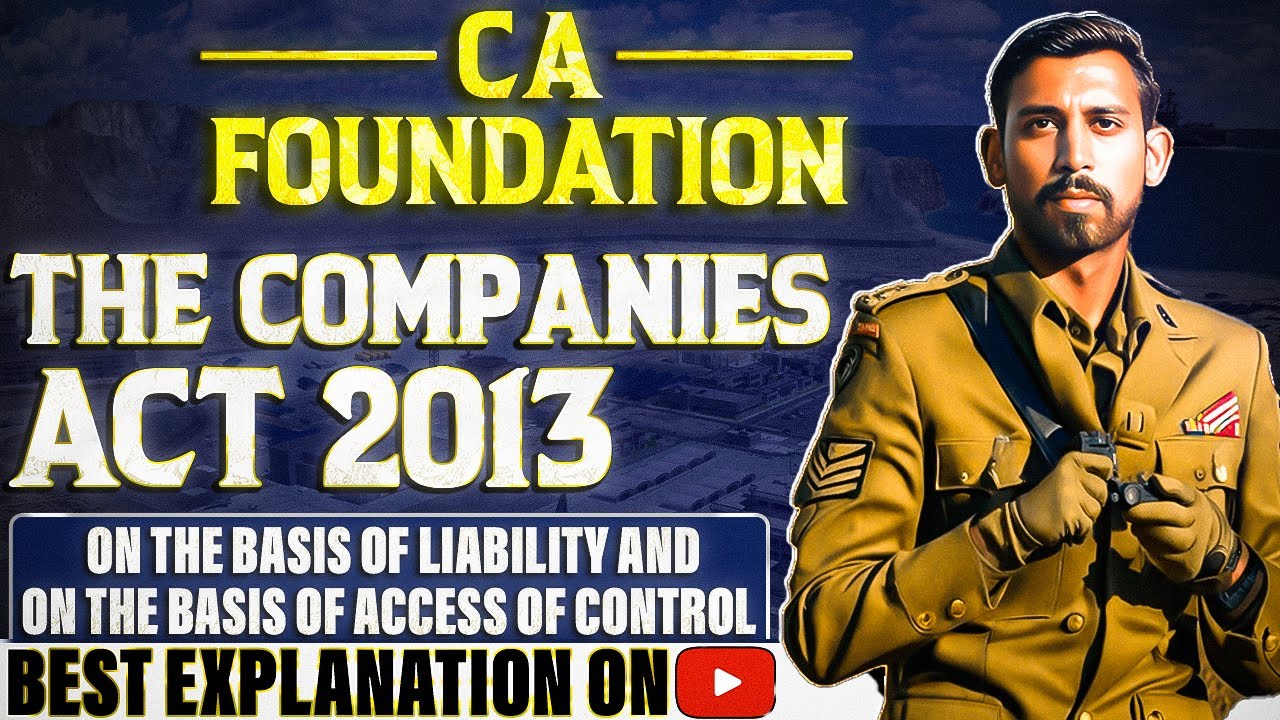 Lec 7 - CA Foundation Bootcamp | The Companies Act | Limited and Unlimited, Listed and Unlisted Co.