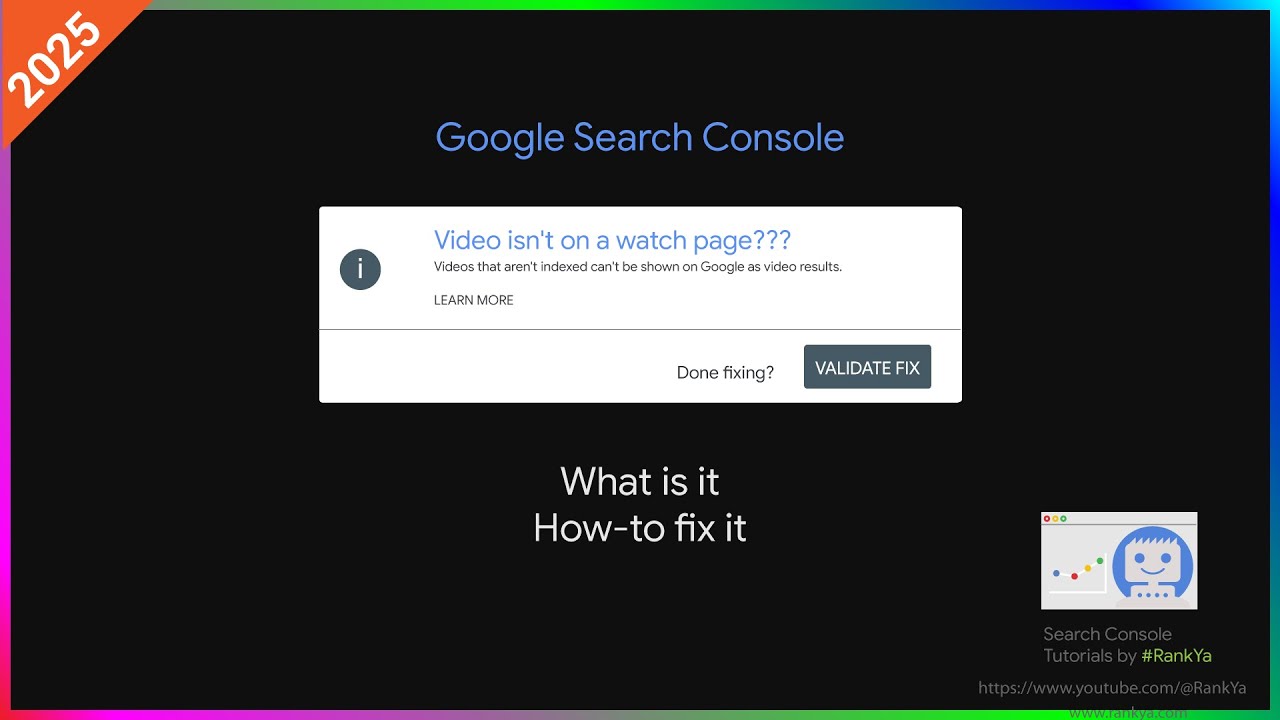 How-to Fix Video isn't on a watch page