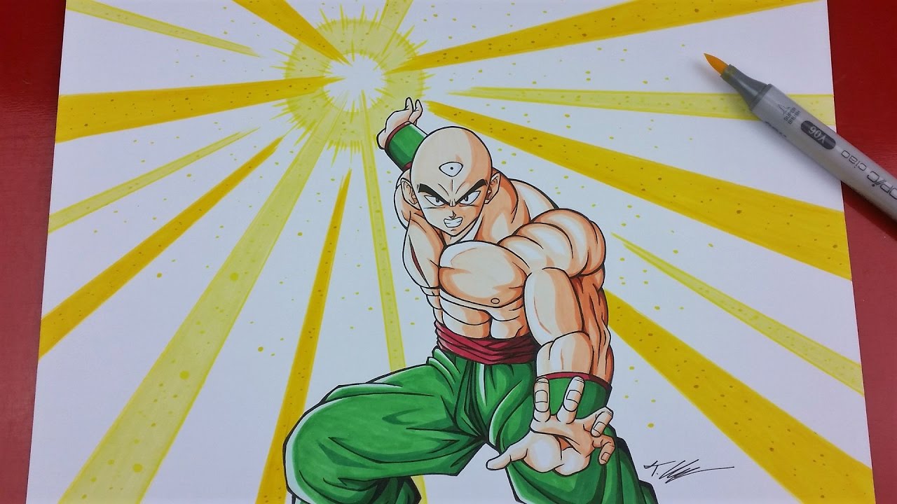 Drawing TIEN (Tenshinhan) | Dragonball Z | TolgArt