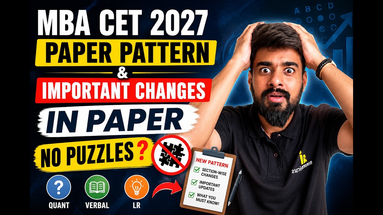 🎯MBA CET 2027 Updated Paper Pattern | 🚨Big Changes Expected| MBA CET 2027 Exam Dates