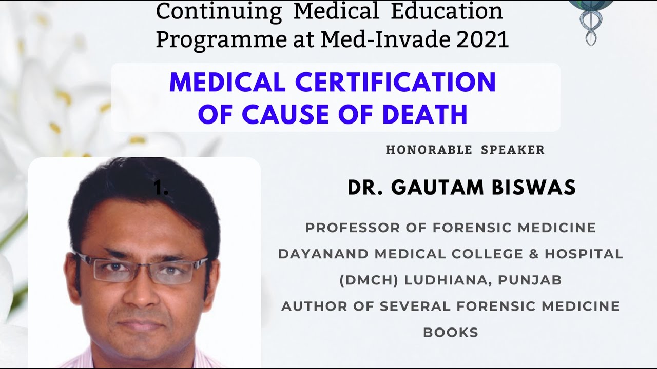 Medical Certification of Cause of Death by Dr. Gautam Biswas