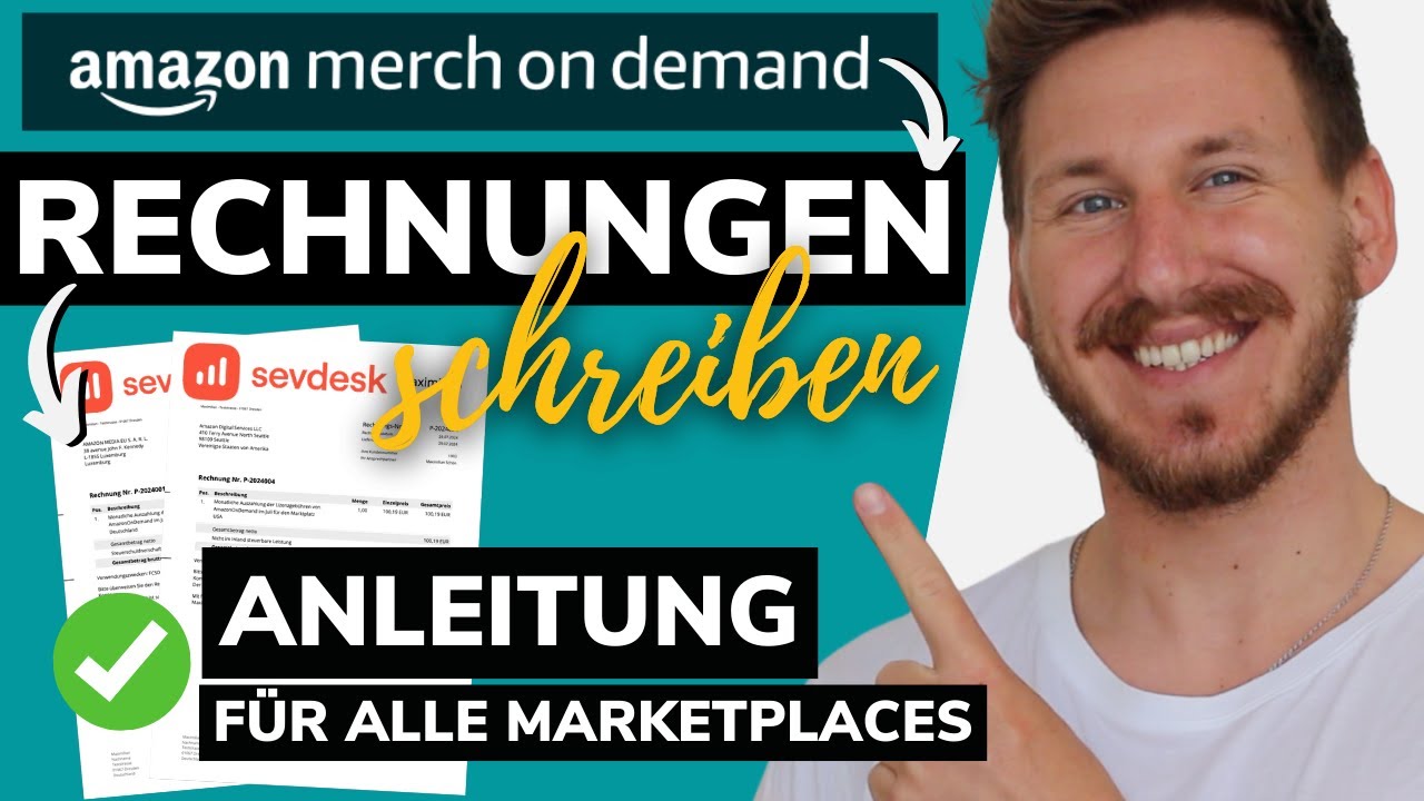 POD ⚠️ DARUM MUSST DU RECHNUNGEN für AMAZON SCHREIBEN! | Anleitung mit sevdesk +Rabattcode