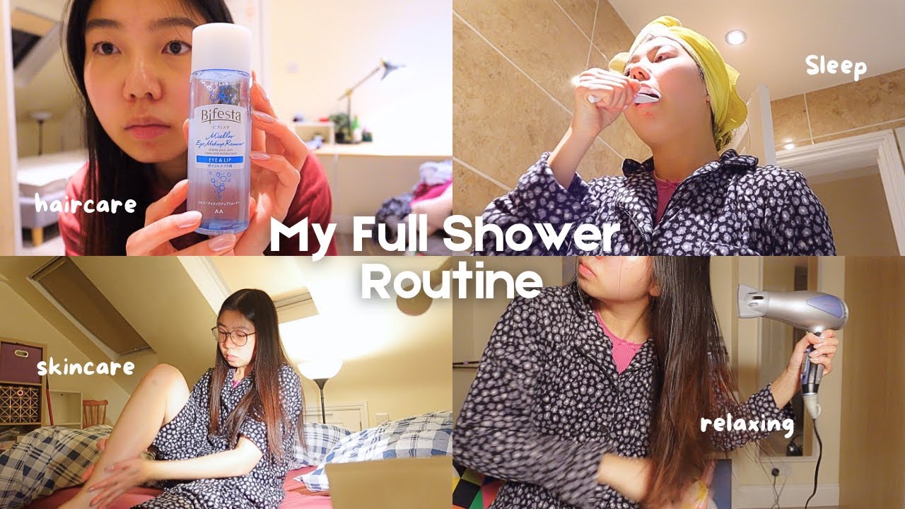 My Quiet and Cozy Winter Full Night Shower Routine 🌸| body, skin and hair care
