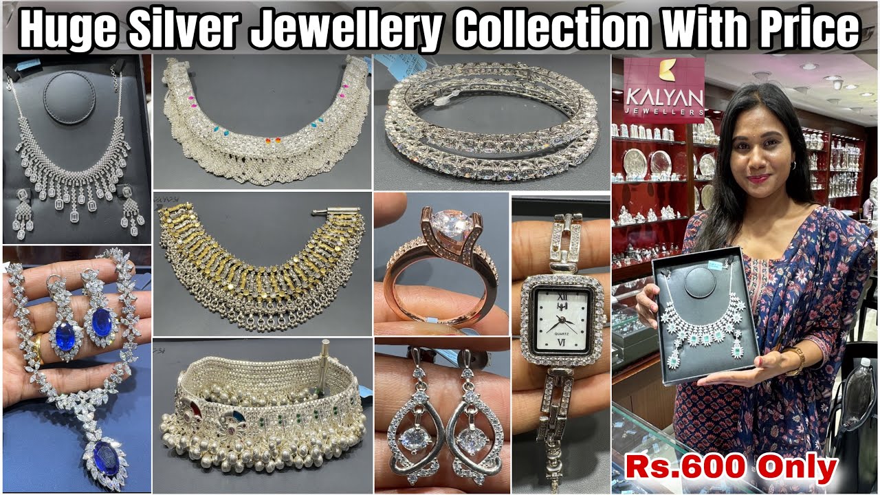 Silver Jewellery Collection Rs.600 Starts💕| Kalyan Jewellers HUGE Silver Collection With Price 2025