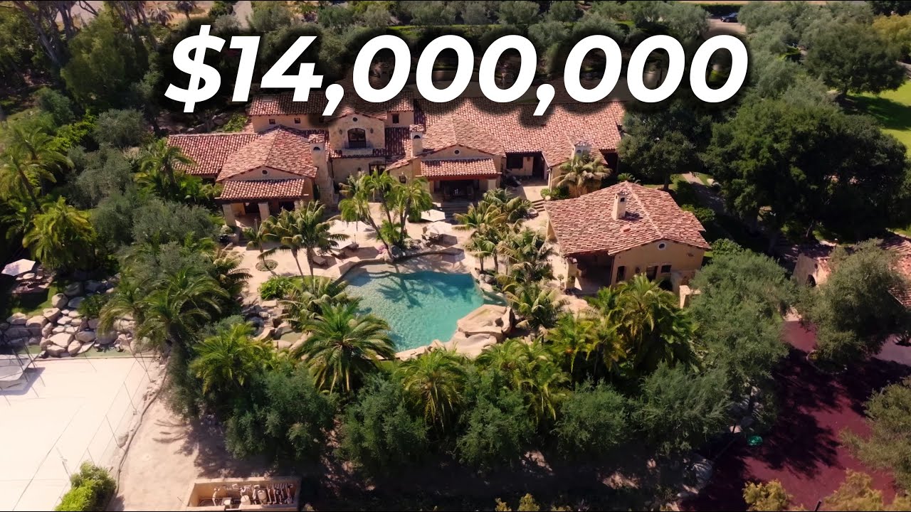 INSIDE a $14,000,000 Estate in Rancho Santa Fe | Real Estate Home Tour