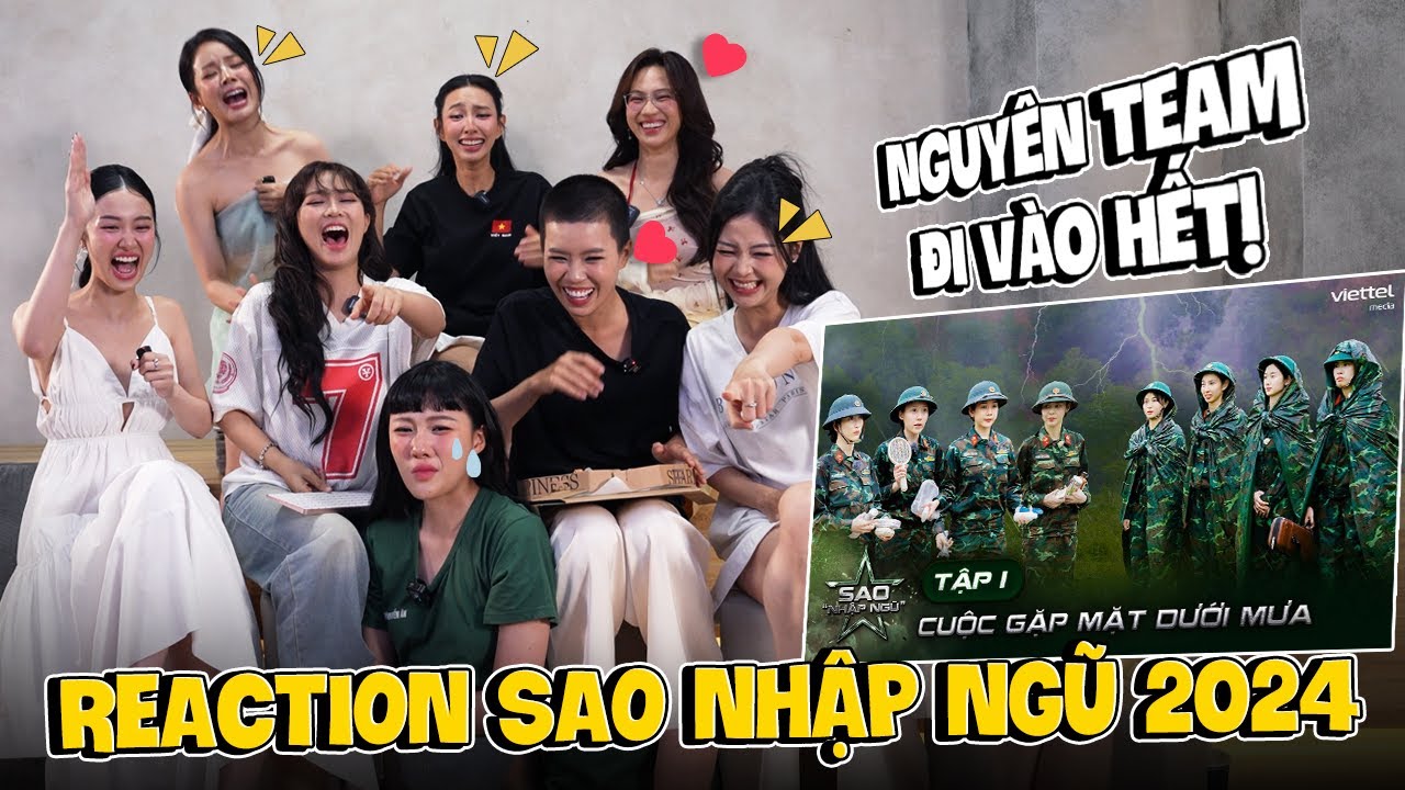 Cùng chị em Sao Nhập Ngũ 2024 reaction Tập 1. MisThy vô tình tiết lộ nỗi sợ bí mật của người này?!