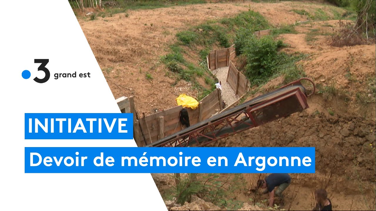 Restauration de sites de la Premi&egrave;re Guerre mondiale, en Argonne