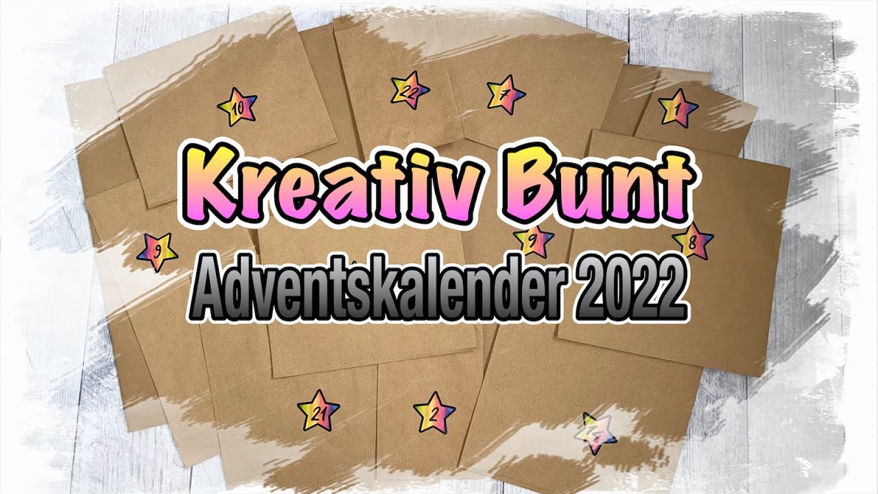 Unboxing, Kreativbunt Adventskalender 2022, cardmaking, Scrapbook basteln mit Papier, DIY