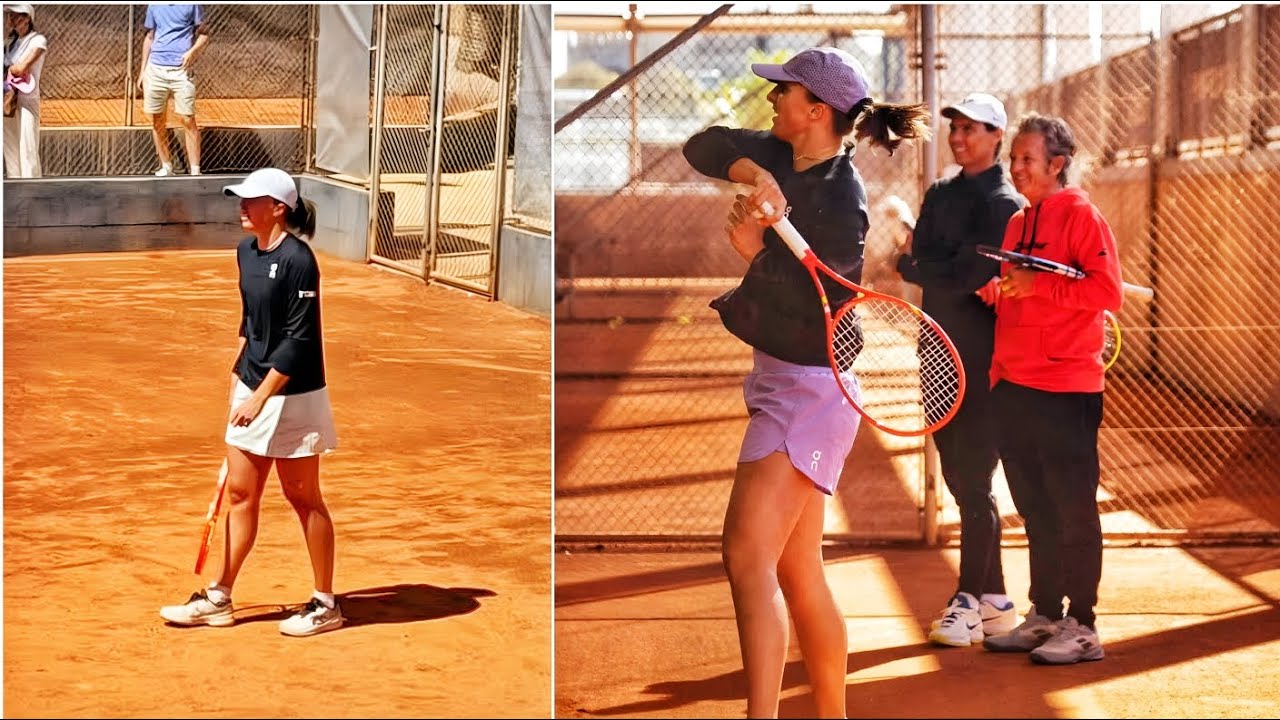 Rafael Nadal PUSHES Iga Świątek HARD on Clay 😳 Day 3 at Rafa Nadal Academy
