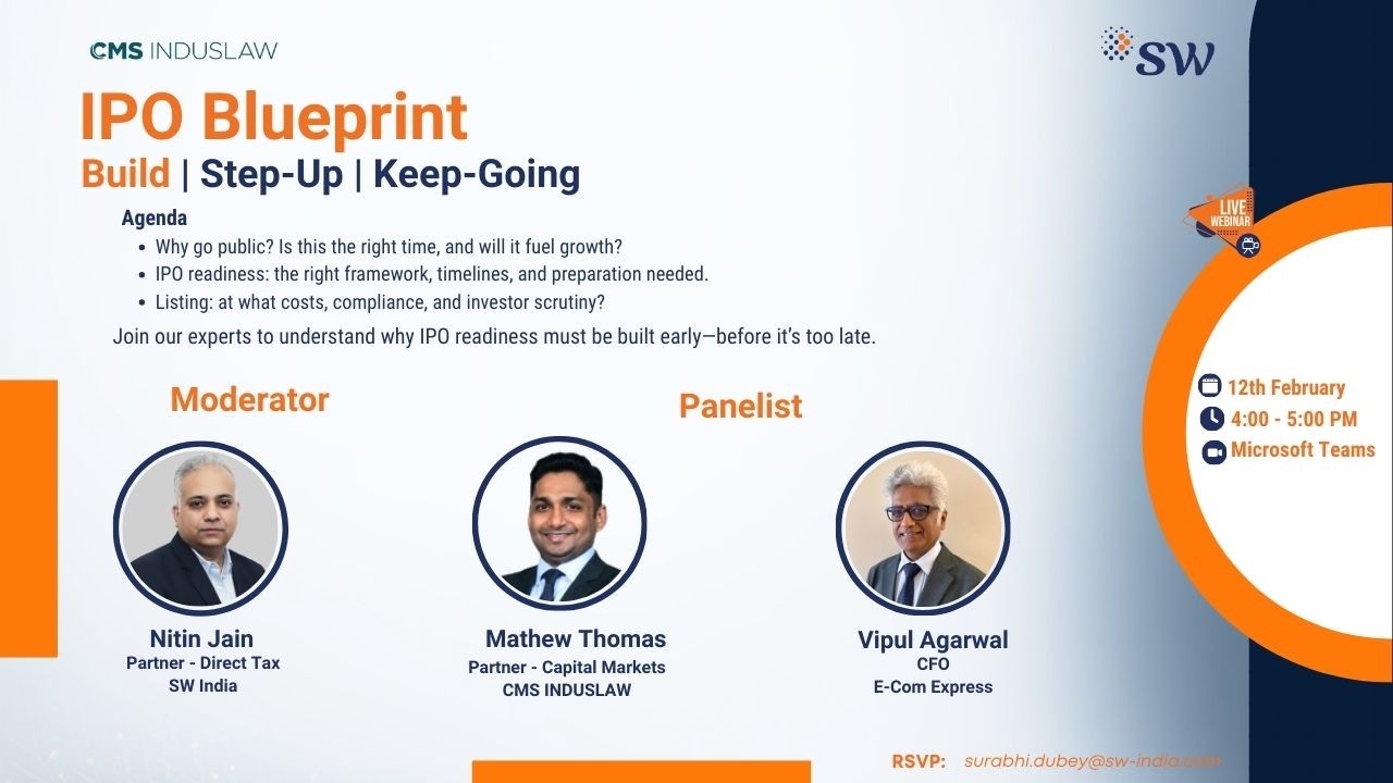 SW Webinar I IPO Blueprint I  Build I Step-Up I Keep-Going