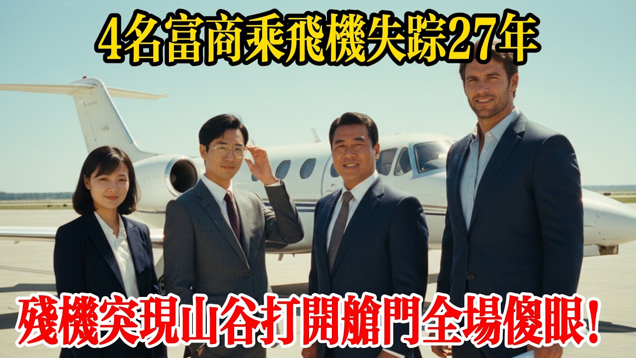 四名富商乘私人飛機失蹤二十七年，殘機突現山谷！警方趕到打開飛機艙門後，全場嚇得倒抽一口冷氣！
