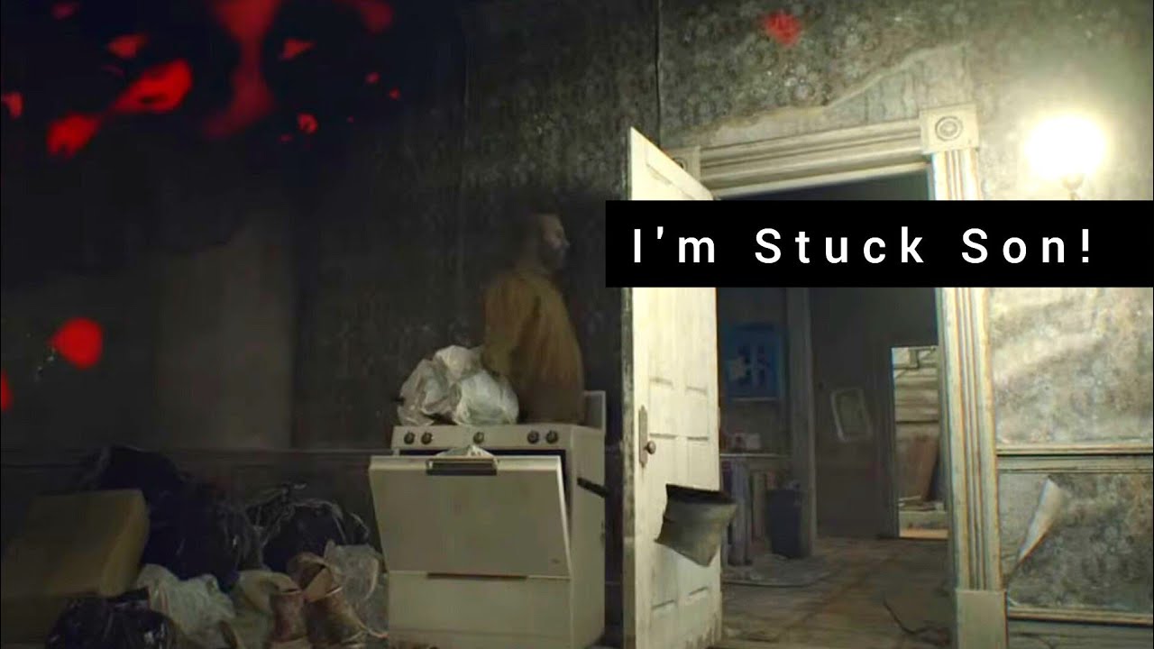 Resident Evil 7 - Jack Baker Gets STUCK
