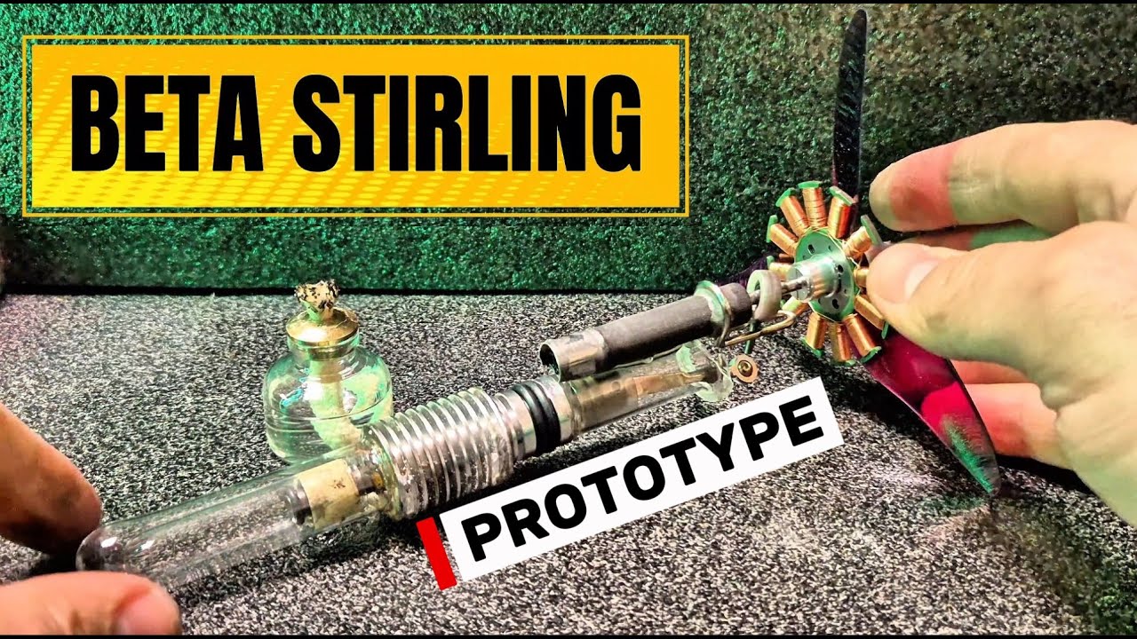 A new DIY BETA Stirling Engine - prototype with minor flaws