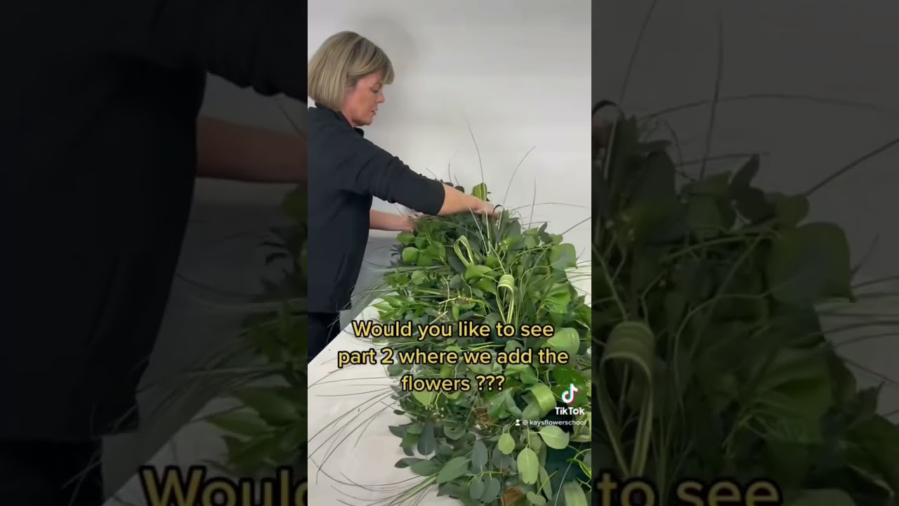 Creating a 5 foot funeral spray