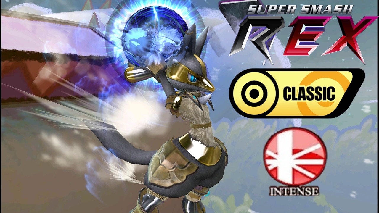 Super Smash REX Gameplay - Classic Mode with Lucario (Intense)