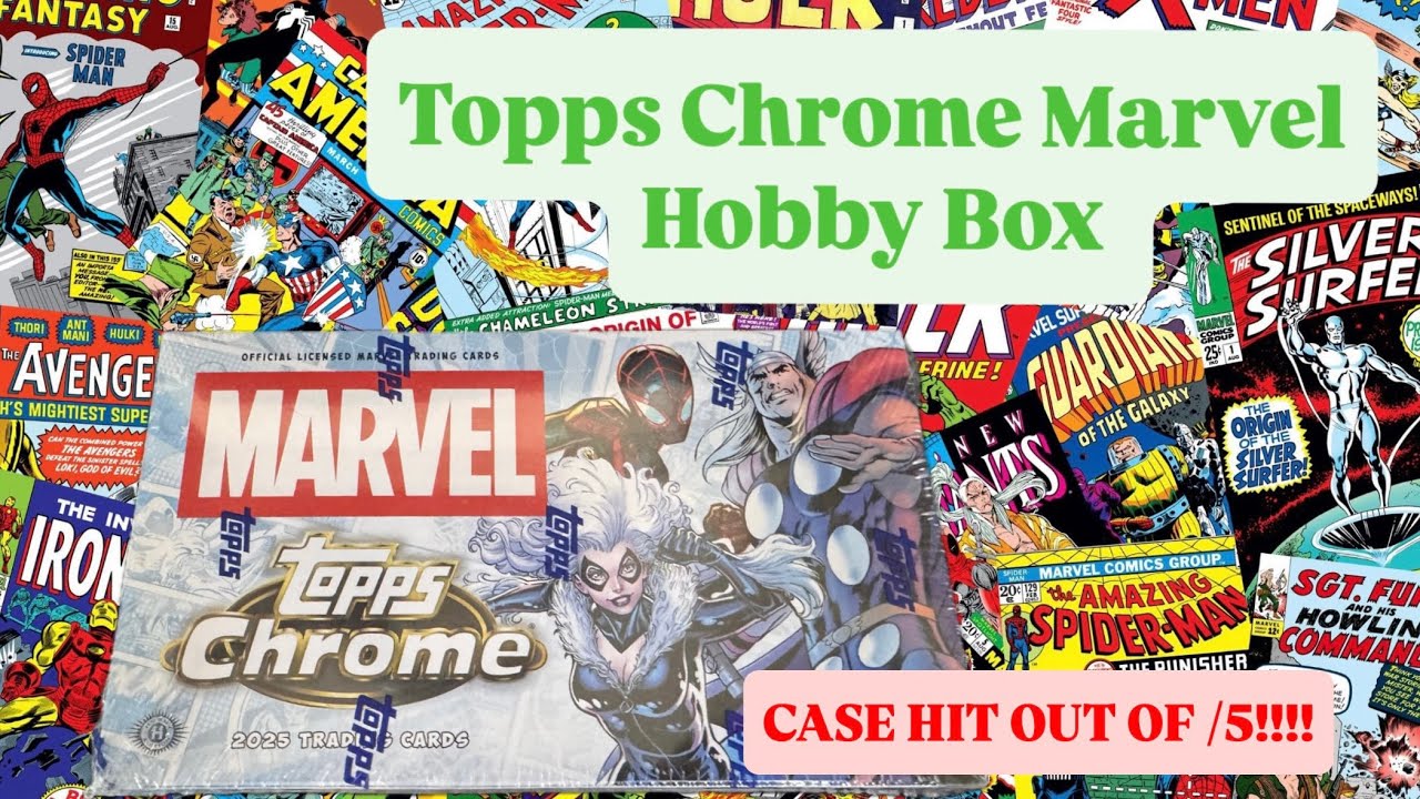 Topps Chrome Marvel Hobby box that we got from GameStop came with a SSP case hit !!!
