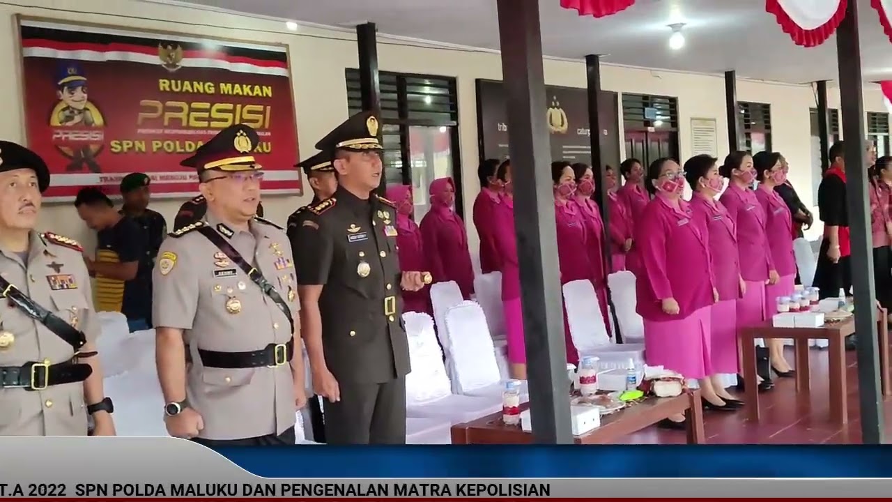 UPACARA PEMBUKAAN DIKTUKBA POLRI GEL II T.A 2022 SPN POLDA MALUKU