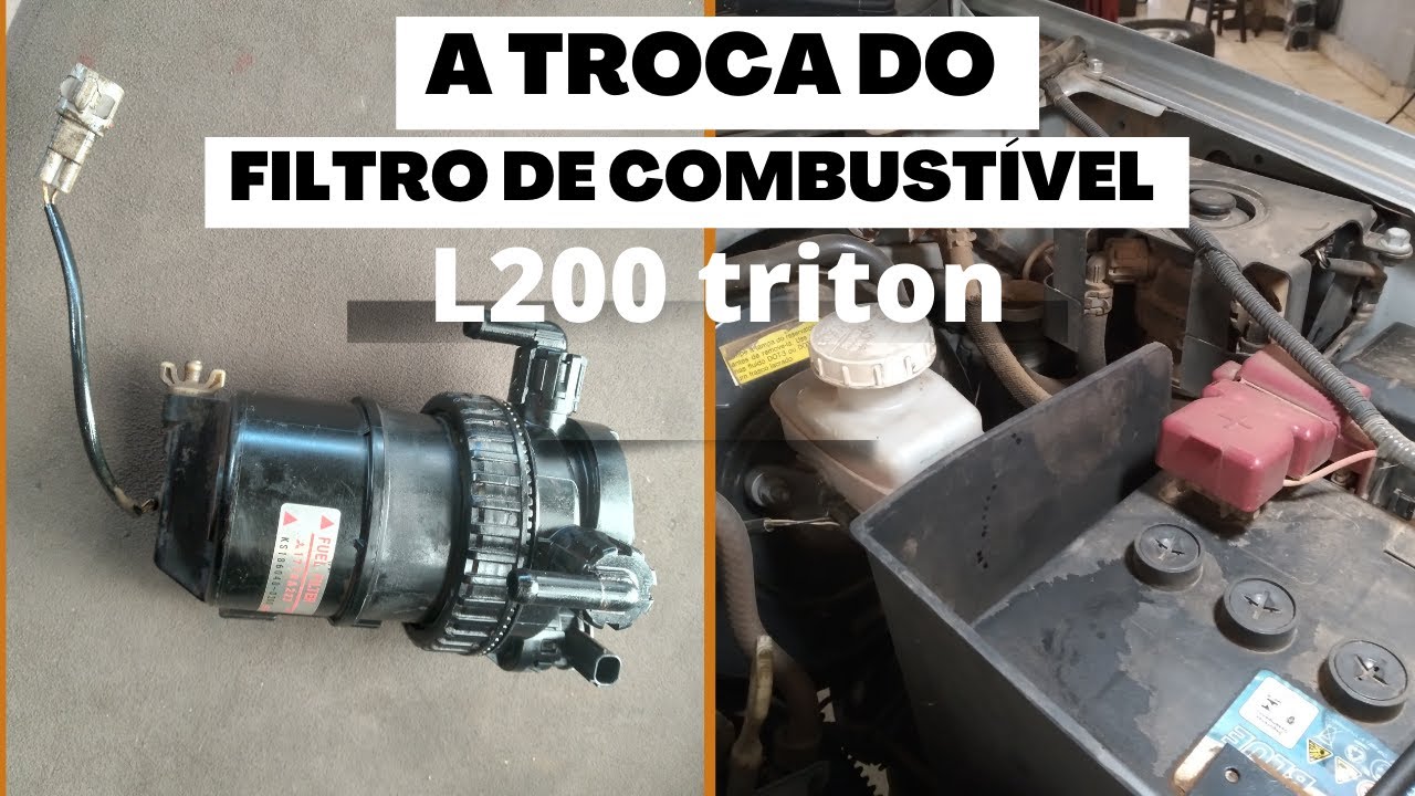 L200 Triton 3.2 diesel, filtro de combustível (DIESEL) como fazer a substituição de forma correta