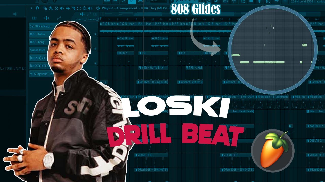 HOW TO MAKE UK DRILL BEATS FOR LOSKI | UK DRILL TUTORIAL 2021