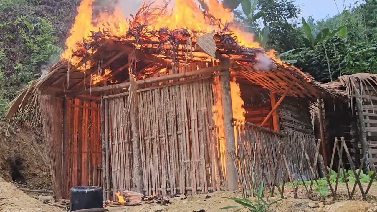 FULL VIDEO: 30 days for a single woman to build a new  Bamboohouse! @Nhung.Newlife