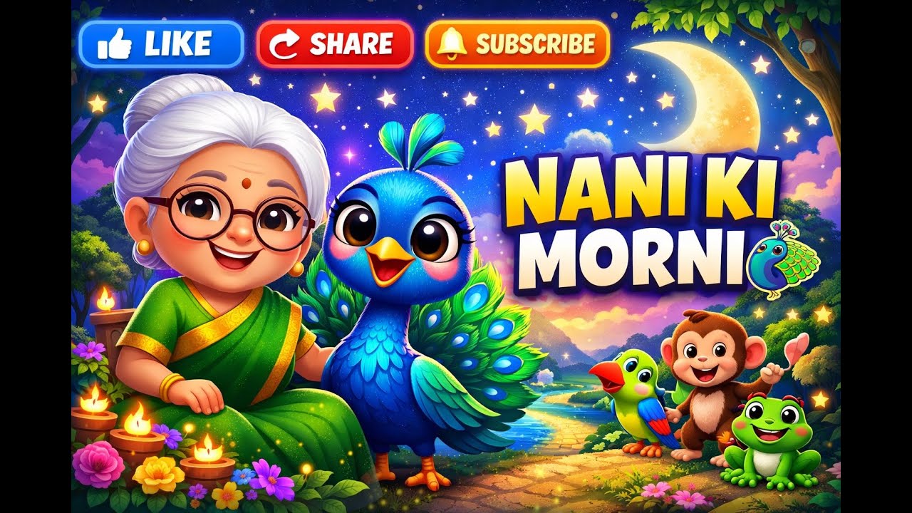 Nani Teri Morni ko mor le gaye@Happy-Star-NurseryHindi Rhymes #hindi #viral #story #nurseryrhymes