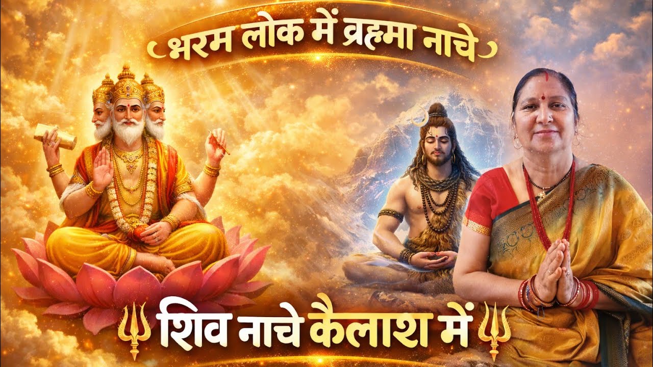 🔱 भरम लोक में ब्रह्मा नाचे, शिव नाचे कैलाश में/ Burma Mahesh Shiv bhajan/Shiv ji ka Bhajan/