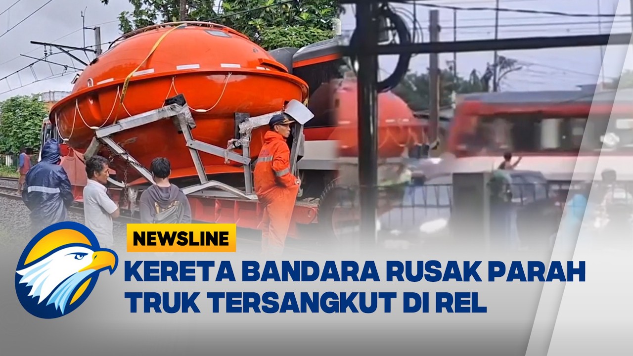 Kecelakaan Mengerikan! Kereta Bandara Menabrak Truk Trailer di Poris, Tangerang  - [Newsline]