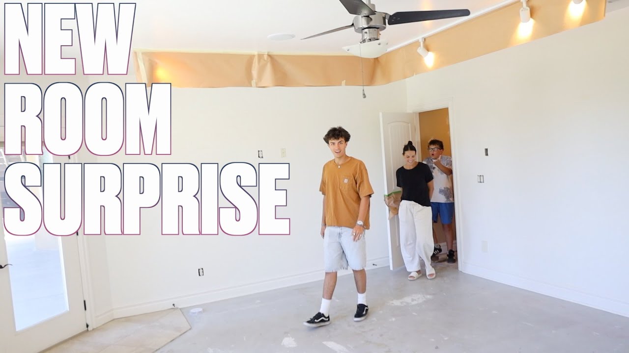 SHOWING OUR SON HIS NEW HOME AND BEDROOM FOR THE FIRST TIME!