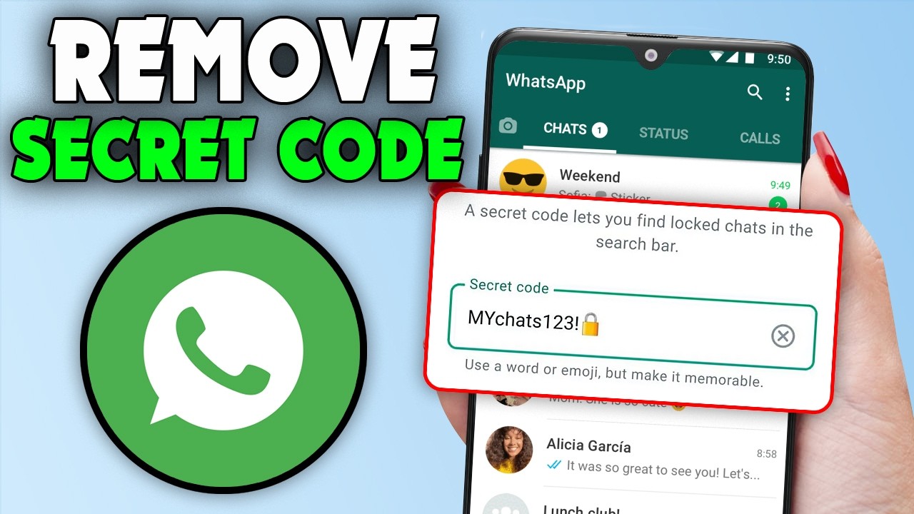 Как удалить секретный код в WhatsApp (2026)
