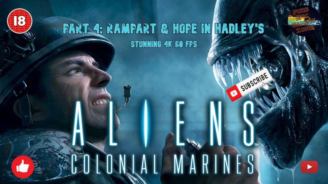 Пришельцы, колониальные морские пехотинцы. Часть 4: &laquo;Рампарт и надежда в Хэдли!&raquo; в разрешении 4K,...