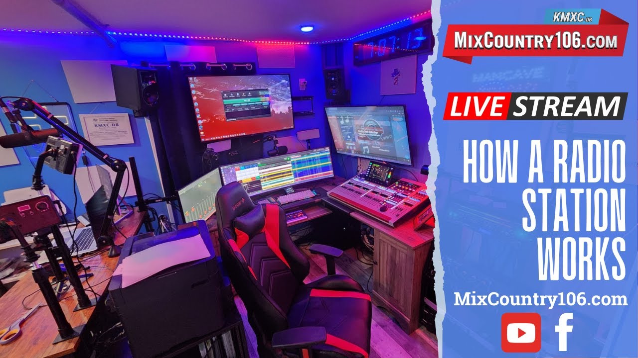 How A Radio Station Works - Full Tour of Equipment, Software & Programming.