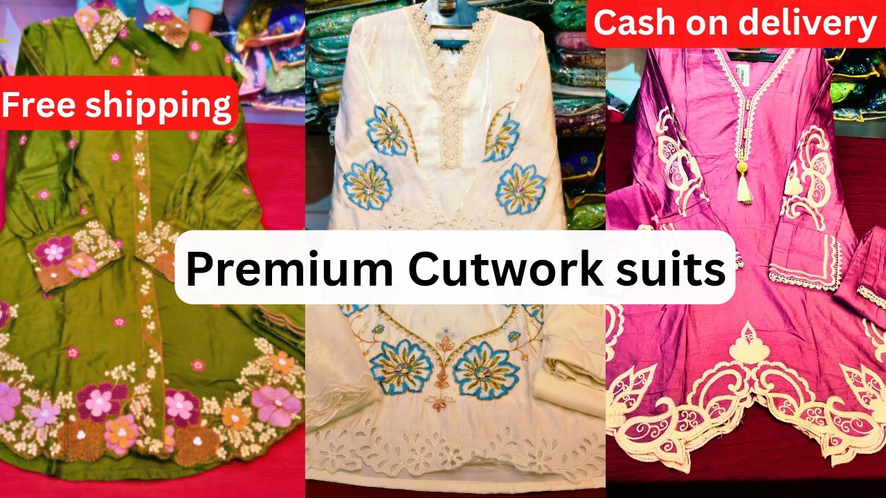 Premium Pakistani Suits cord set cutwork designer Trendy dresses at vv collections Hyderabad
