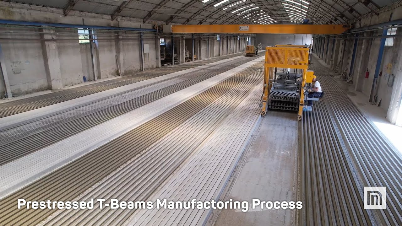 (en) Prestressed T-Beams Manufactoring Process
