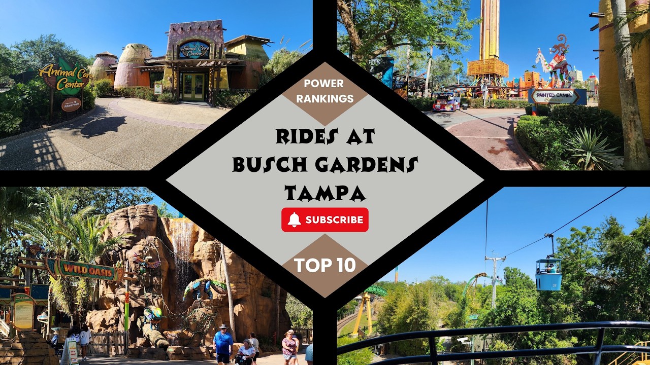 Ranking the Rides: Discover Busch Gardens Tampa's Top Ten Attractions!