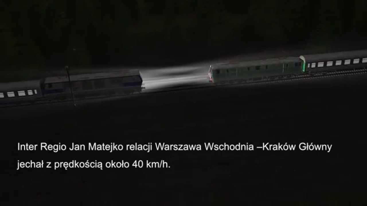 Starzyny - Sprowa. Sekwencja zdarzeń z katastrofy kolejowej HD