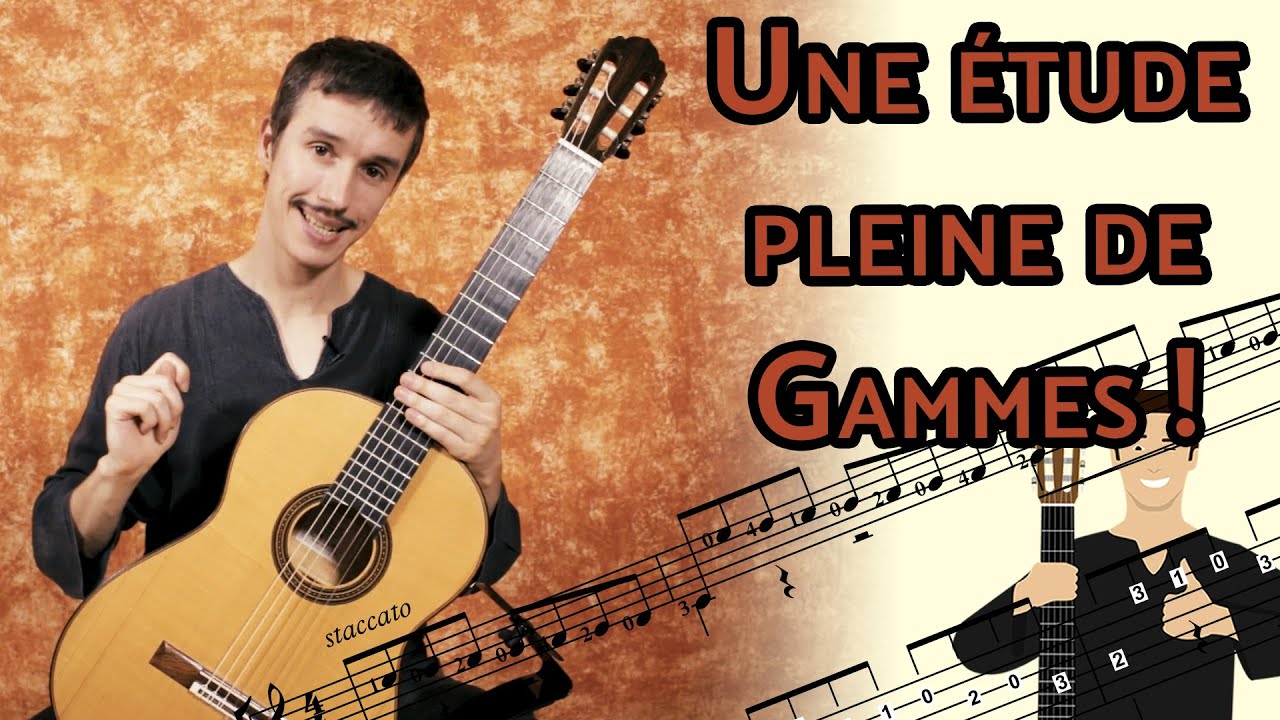 Pratique les gammes avec l'étude 1 opus 60 de Matteo Carcassi !