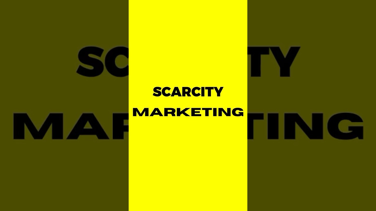 Scarcity Marketing - Dive into how scarcity marketing drives desire and decisions! 🏃&zwj;♂️💨 #Scarcity