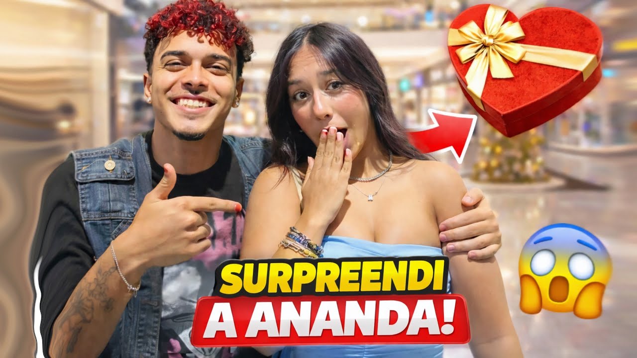 Surpreendi a Ananda no shopping e ela chorou muito!