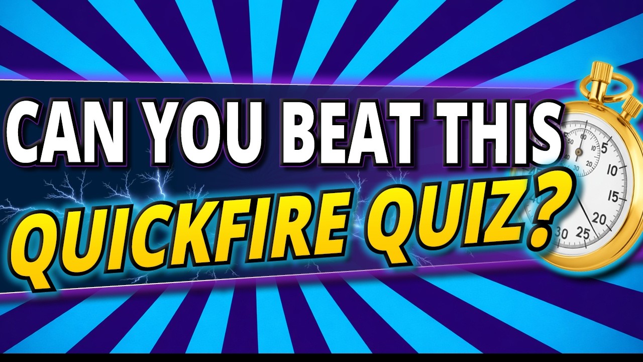 Trivia Quiz ⚡50 Questions LIGHTNING ROUND ⚡EVERYONE Can Beat This!