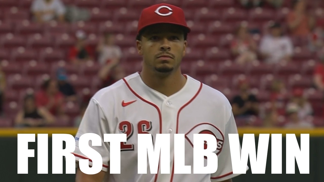 Chase Burns Strikes Out 7 over 5 Shutout Innings for His First MLB Win!