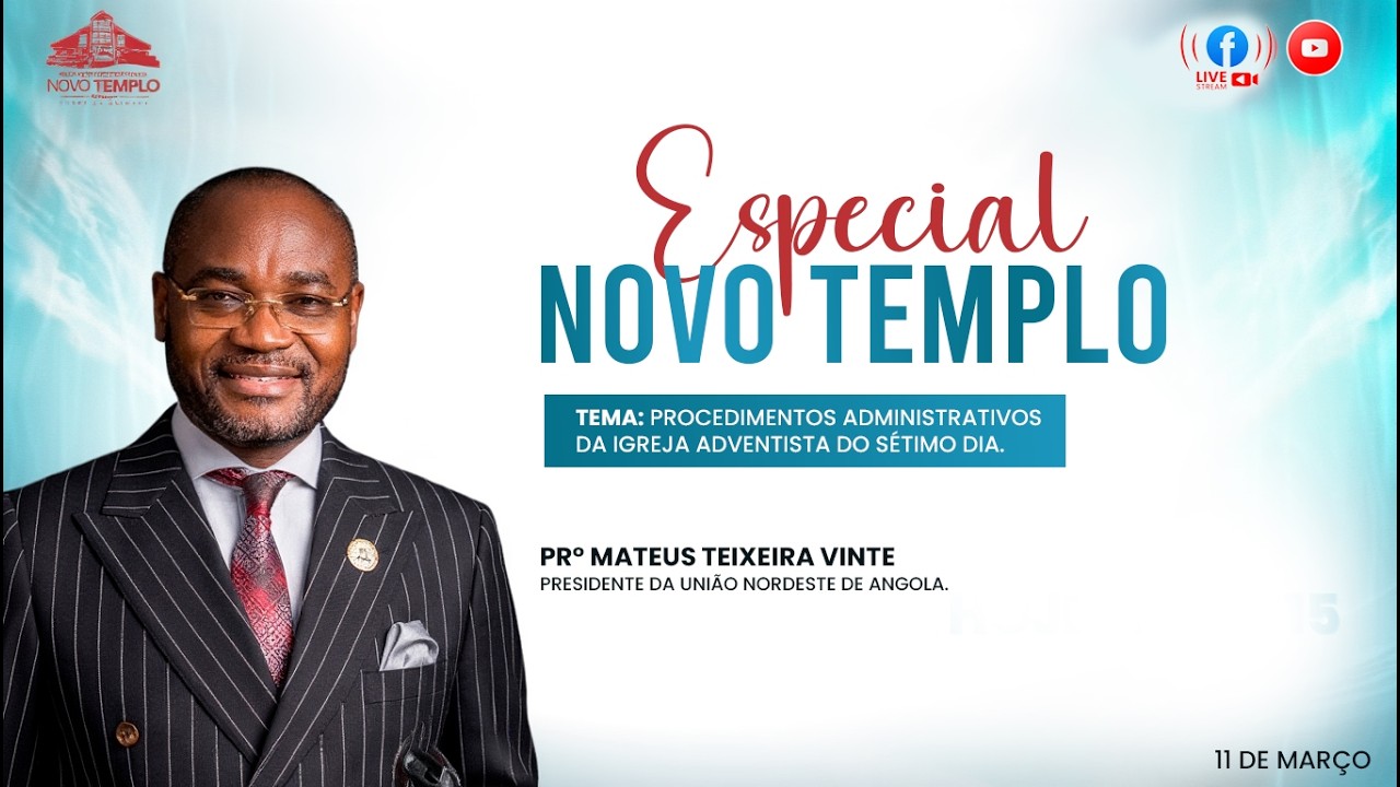 Especial Novo Templo com o Pastor TEIXEIRA MATEUS VINTE.