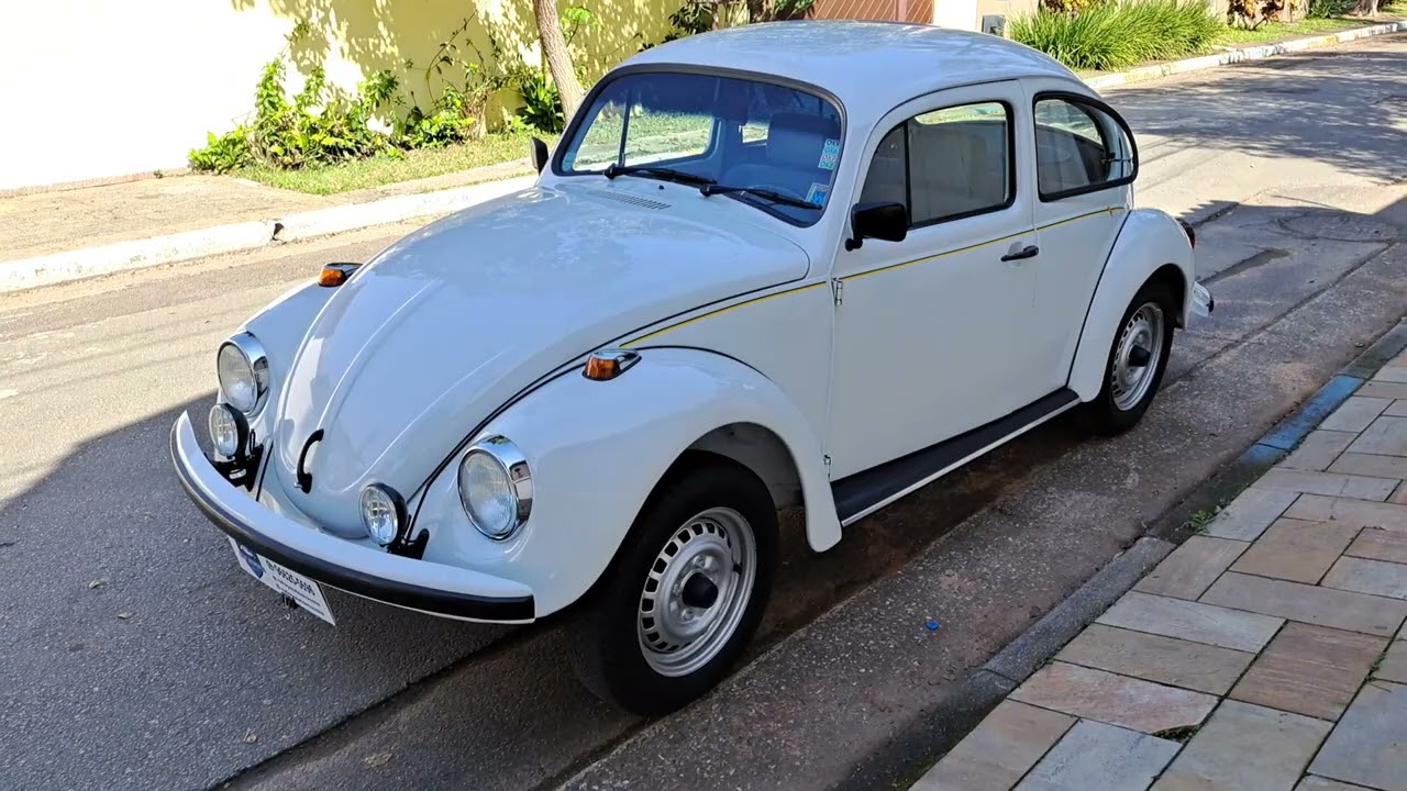 Vw Fusca Itamar 1600 1995 Luxo ll Branco Geada #reloyautomoveis #vwfusca #vw #fuscas #fuscaitamar