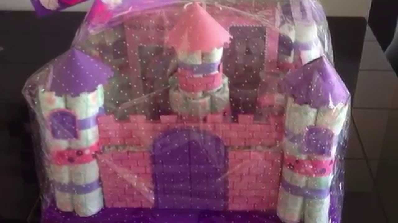 CASTILLO PAÑALES Baby Shower o Regalo de nacimiento PASO A PASO