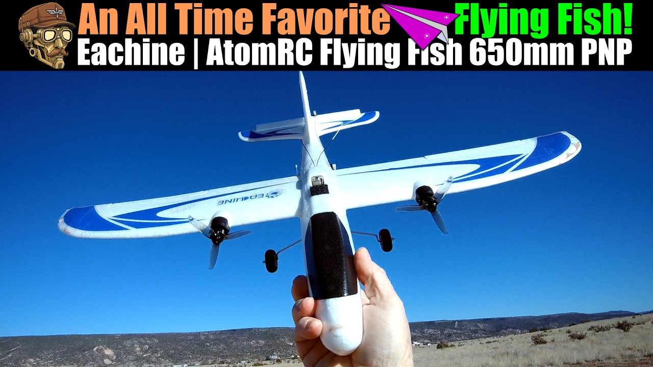 Одна из моих самых любимых моделей! Eachine | AtomRC Flying Fish 650mm Wingspan PNP