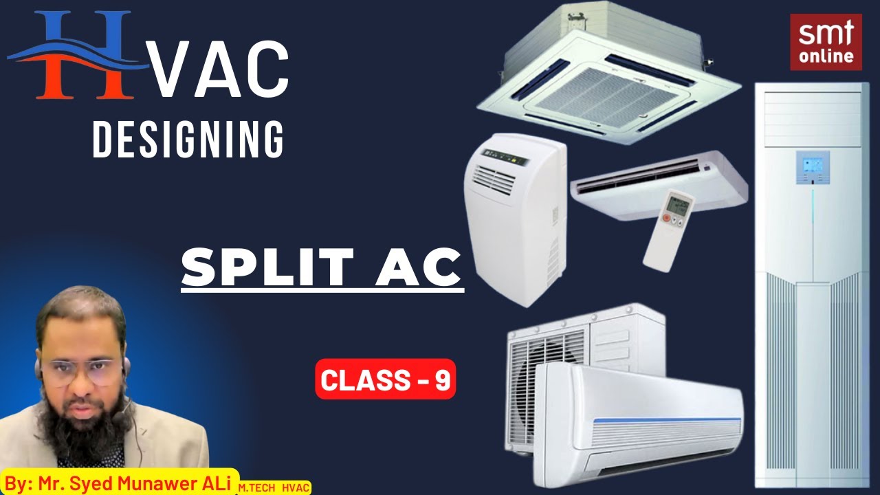 Split Air Conditioner - HVAC DESIGNING CLASS 9
