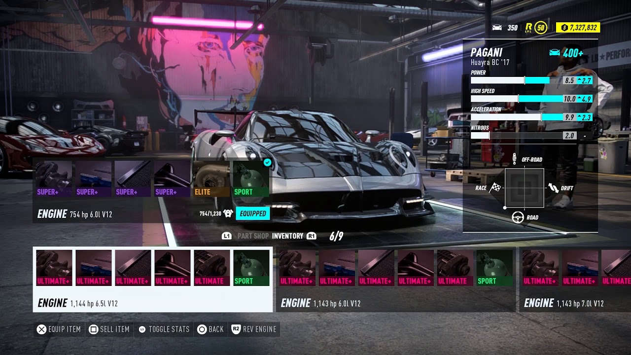 Pagani Huayra BC - All Maxed out Engines Stats+Sound | Need for Speed Heat