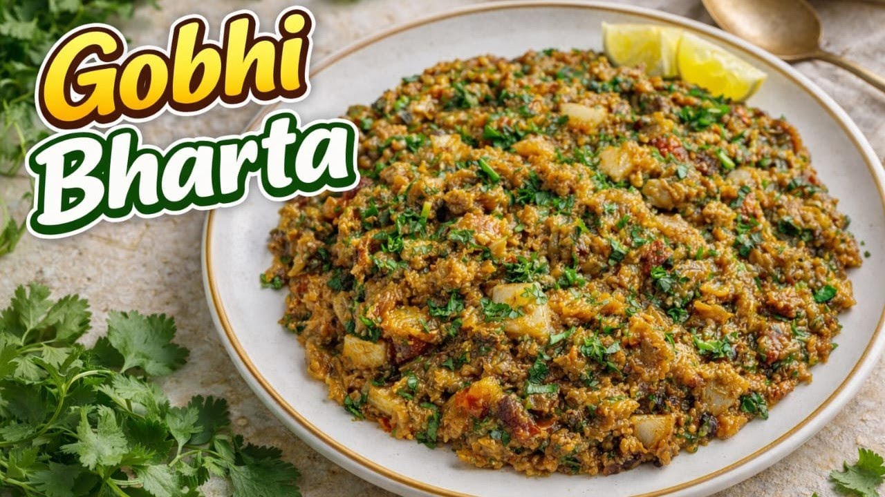 SPICY Dhaba Style Gobhi Bharta Recipe Goes VIRAL | how to make